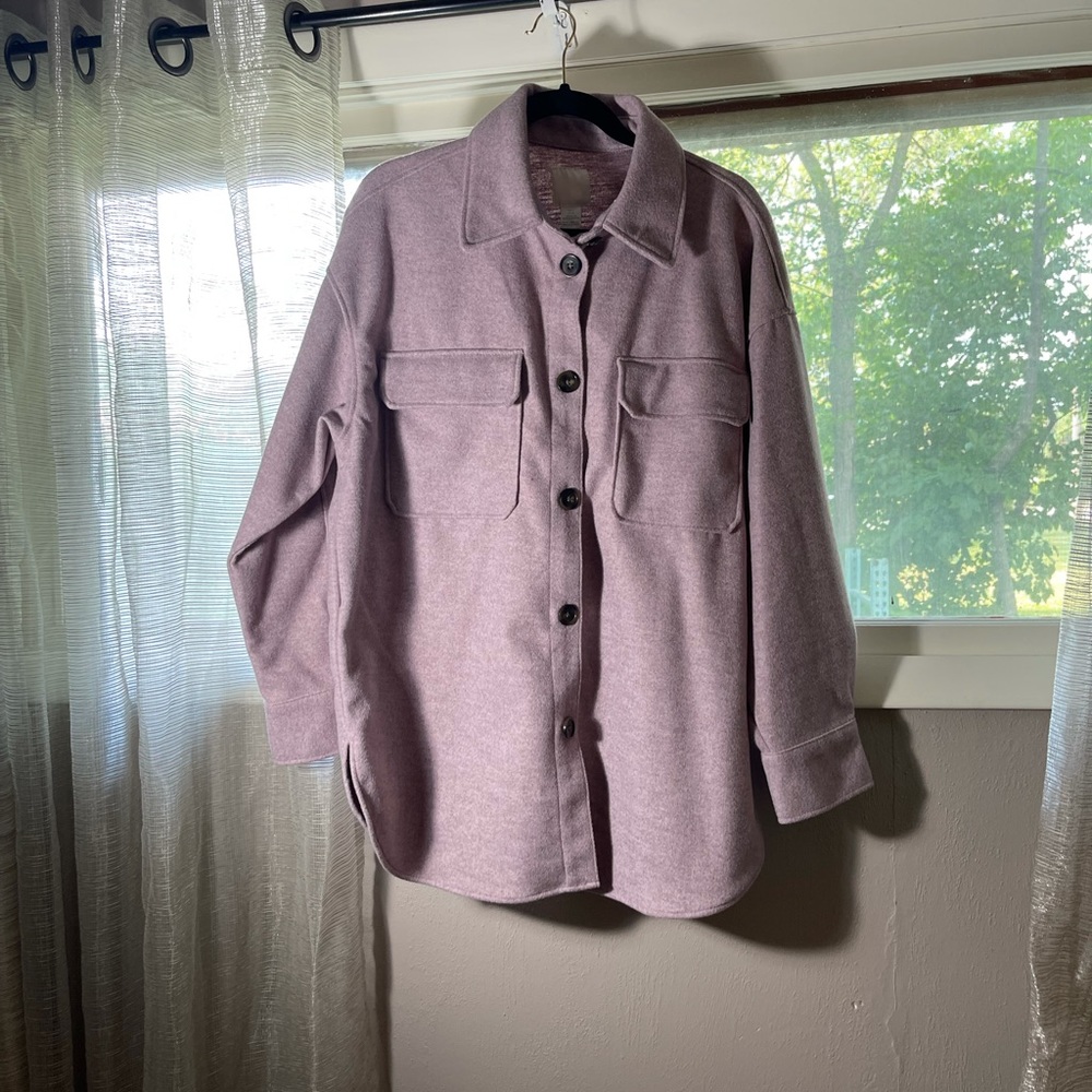 Pink H&M sweatshirt jacket